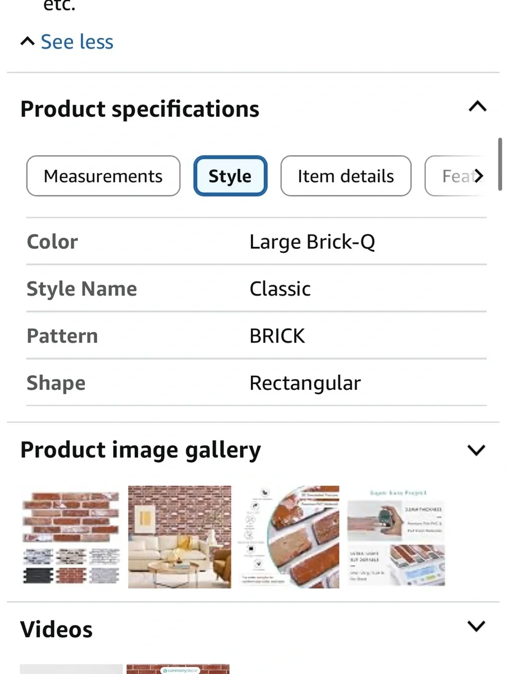 NEW Commomy Red Brick 3D Peel & Stick Wall Panels - 12 pcs 22.8in by 11.8in